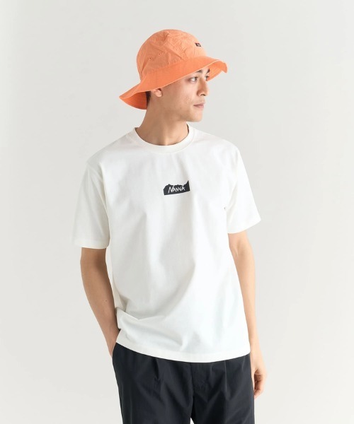 NANGA(ナンガ)の「NANGA/ナンガ ECO HYBRID MT LOGO TEE(Tシャツ/カットソー・メンズ・ホワイト/ネイビー/ブラック/ライトピンク・MEDIUM/LARGE/X-LARGE)」の21枚目の写真