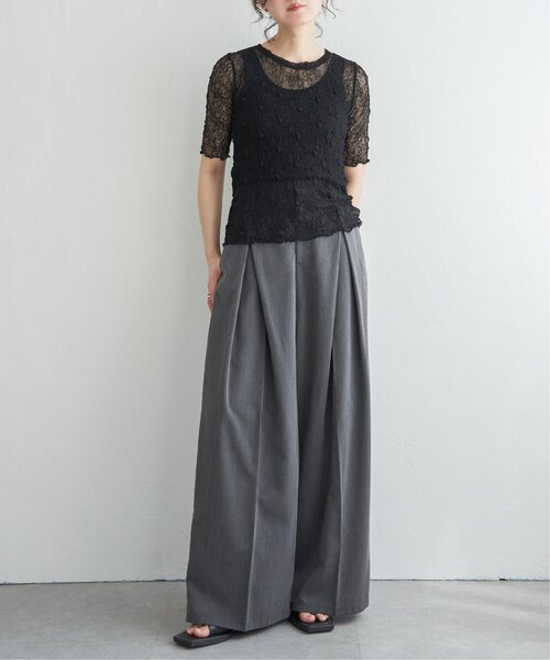 ⭐️プクこさん専用⭐️the pause ストレッチ レース シャツ 新品 THE PAUSE】ストレッチレースシャツ | Whim Gazette(ウィム