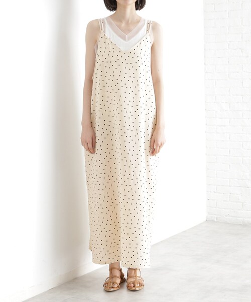 THE SHOP TK （ザ ショップ ティーケー ）の「ドット柄キャミワンピース/洗える（ワンピース・レディース・アイボリー系/ブラック系・13/12）」の14枚目の写真