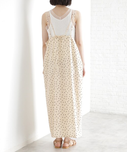 THE SHOP TK （ザ ショップ ティーケー ）の「ドット柄キャミワンピース/洗える（ワンピース・レディース・アイボリー系/ブラック系・13/12）」の16枚目の写真