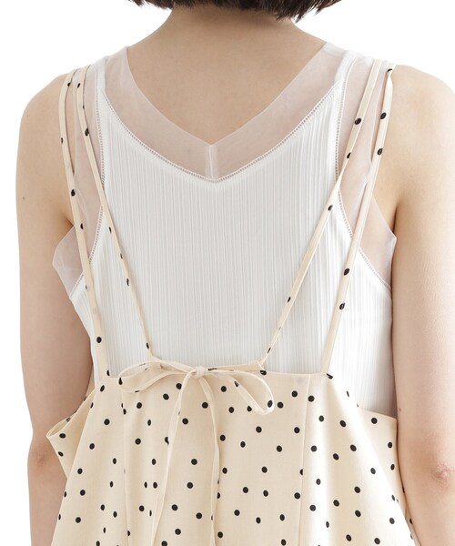 THE SHOP TK （ザ ショップ ティーケー ）の「ドット柄キャミワンピース/洗える（ワンピース・レディース・アイボリー系/ブラック系・13/12）」の18枚目の写真