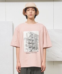 【UNISEX】フォトプリントTシャツ "New Yourk street"