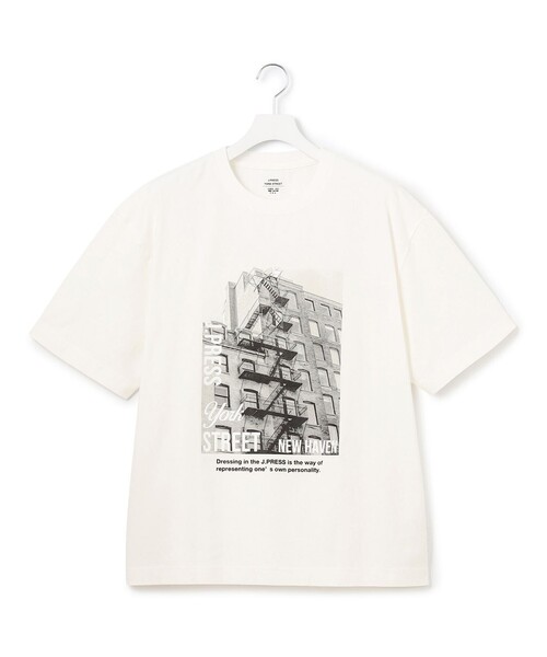 J.PRESS YORK STREET（ジェイプレスヨークストリート）の「【UNISEX】フォトプリントTシャツ "New Yourk street"（Tシャツ/カットソー・メンズ・ピンク系/ホワイト系/グレー系・LARGE/SMALL/MEDIUM）」の7枚目の写真