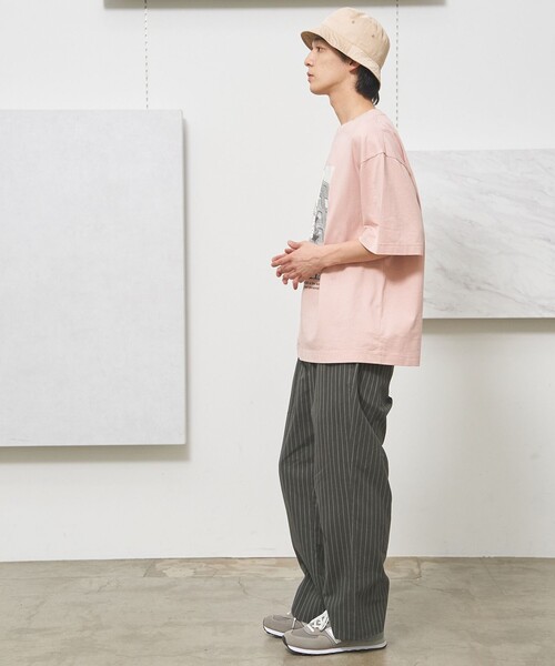 J.PRESS YORK STREET（ジェイプレスヨークストリート）の「【UNISEX】フォトプリントTシャツ "New Yourk street"（Tシャツ/カットソー・メンズ・ピンク系/ホワイト系/グレー系・LARGE/SMALL/MEDIUM）」の13枚目の写真