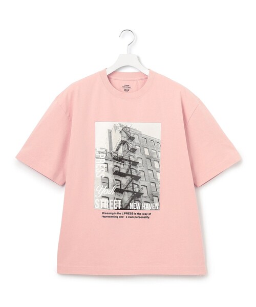 J.PRESS YORK STREET（ジェイプレスヨークストリート）の「【UNISEX】フォトプリントTシャツ "New Yourk street"（Tシャツ/カットソー・メンズ・ピンク系/ホワイト系/グレー系・LARGE/SMALL/MEDIUM）」の15枚目の写真