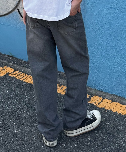 RATTLE TRAP(ラトルトラップ)の「11.5oz 5ポケットルーズストレートパンツ(デニムパンツ・メンズ・ブラック/ブルー/ライトブルー・M/S/LL/L)」の4枚目の写真