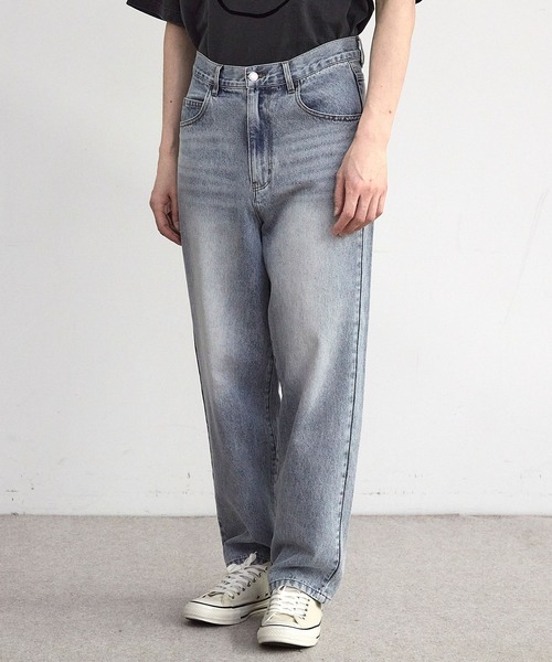 RATTLE TRAP(ラトルトラップ)の「11.5oz 5ポケットルーズストレートパンツ(デニムパンツ・メンズ・ブラック/ブルー/ライトブルー・M/S/LL/L)」の8枚目の写真