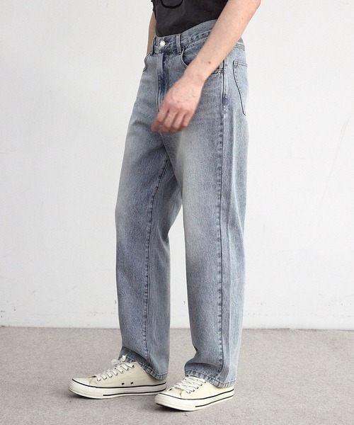 RATTLE TRAP(ラトルトラップ)の「11.5oz 5ポケットルーズストレートパンツ(デニムパンツ・メンズ・ブラック/ブルー/ライトブルー・M/S/LL/L)」の9枚目の写真