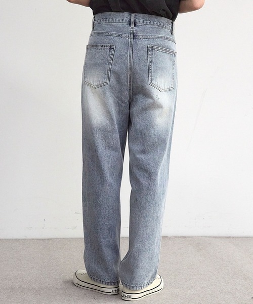 RATTLE TRAP(ラトルトラップ)の「11.5oz 5ポケットルーズストレートパンツ(デニムパンツ・メンズ・ブラック/ブルー/ライトブルー・M/S/LL/L)」の11枚目の写真