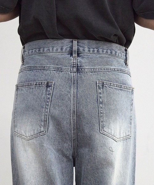 RATTLE TRAP(ラトルトラップ)の「11.5oz 5ポケットルーズストレートパンツ(デニムパンツ・メンズ・ブラック/ブルー/ライトブルー・M/S/LL/L)」の14枚目の写真