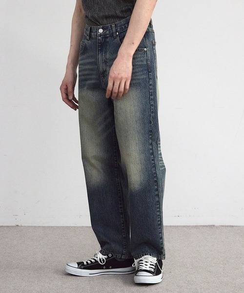 RATTLE TRAP(ラトルトラップ)の「11.5oz 5ポケットルーズストレートパンツ(デニムパンツ・メンズ・ブラック/ブルー/ライトブルー・M/S/LL/L)」の16枚目の写真