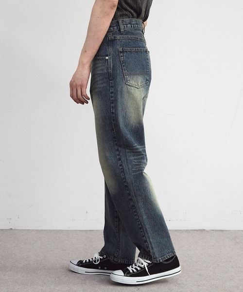 RATTLE TRAP(ラトルトラップ)の「11.5oz 5ポケットルーズストレートパンツ(デニムパンツ・メンズ・ブラック/ブルー/ライトブルー・M/S/LL/L)」の17枚目の写真