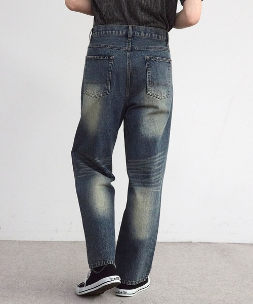 RATTLE TRAP(ラトルトラップ)の「11.5oz 5ポケットルーズストレートパンツ(デニムパンツ・メンズ・ブラック/ブルー/ライトブルー・M/S/LL/L)」の19枚目の写真