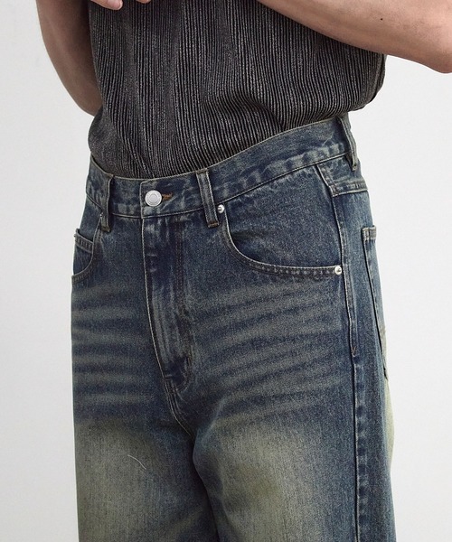 RATTLE TRAP(ラトルトラップ)の「11.5oz 5ポケットルーズストレートパンツ(デニムパンツ・メンズ・ブラック/ブルー/ライトブルー・M/S/LL/L)」の21枚目の写真