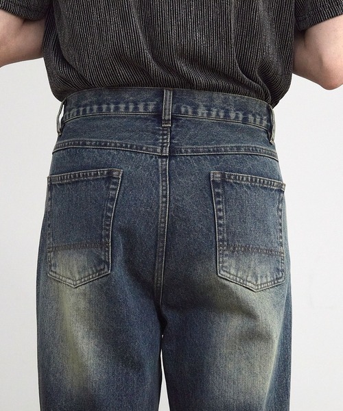 RATTLE TRAP(ラトルトラップ)の「11.5oz 5ポケットルーズストレートパンツ(デニムパンツ・メンズ・ブラック/ブルー/ライトブルー・M/S/LL/L)」の22枚目の写真