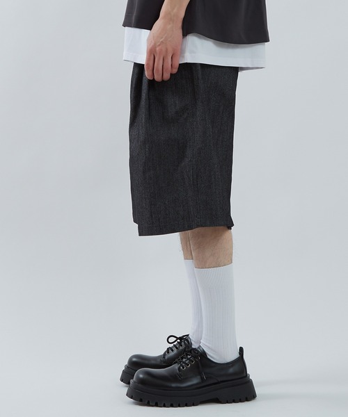 improves（インプローブス）の「ツイル ワイドショーツ（その他パンツ・メンズ・ベージュ/ブラック・LARGE/MEDIUM）」の4枚目の写真