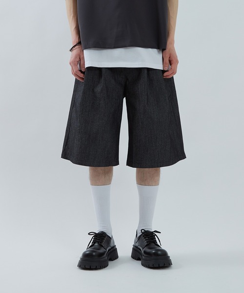 improves（インプローブス）の「ツイル ワイドショーツ（その他パンツ・メンズ・ベージュ/ブラック・LARGE/MEDIUM）」の5枚目の写真