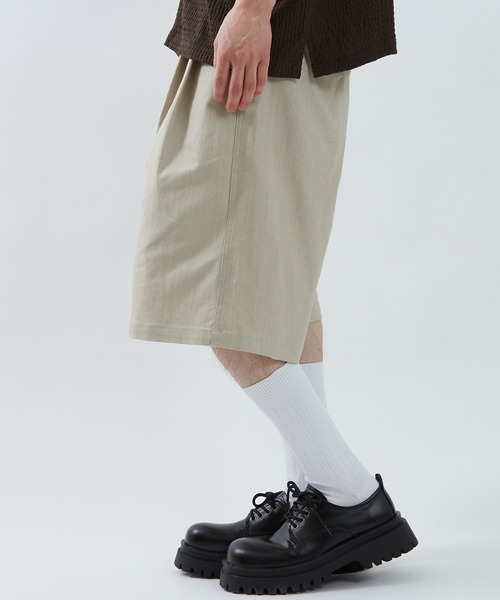 improves（インプローブス）の「ツイル ワイドショーツ（その他パンツ・メンズ・ベージュ/ブラック・LARGE/MEDIUM）」の10枚目の写真