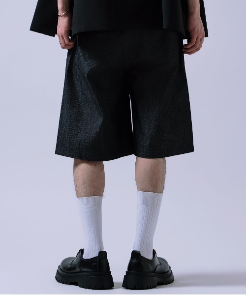 Crownor（クラウノアー）の「ツイル ワイドショーツ（その他パンツ・メンズ・ベージュ/ブラック・LARGE/MEDIUM）」の14枚目の写真
