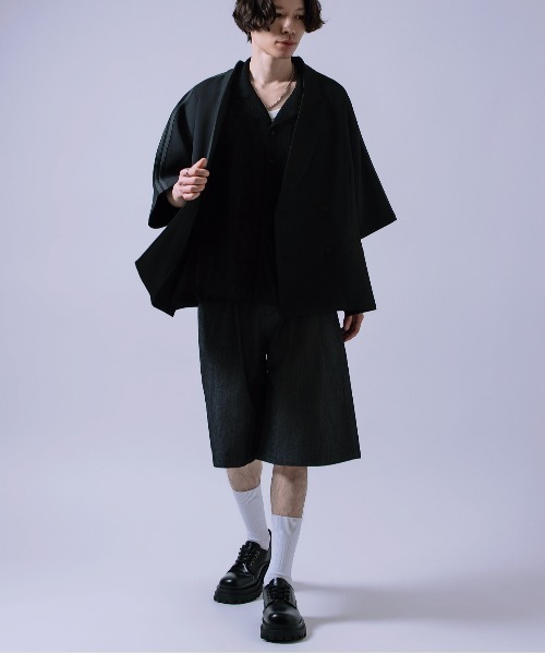 Crownor（クラウノアー）の「ツイル ワイドショーツ（その他パンツ・メンズ・ベージュ/ブラック・LARGE/MEDIUM）」の15枚目の写真