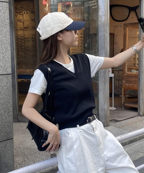 COLONY 2139（コロニートゥーワンスリーナイン）の「刺繍ロゴキャップ（キャップ・レディース・ブラック/ネイビー/ホワイト系その他/グリーン/ホワイト系その他2/ベージュ・FREE）」の10枚目の写真