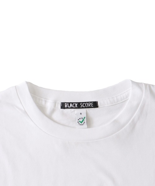 BLACK SCORE(ブラックスコア)の「BLACK SCORE × DRESSLAVE / 20th placard cat Tee(アニバーサリープラカードキャット半袖Tシャツ BSMCC UNISEX T SHIRT)(Tシャツ/カットソー・レディース・ホワイト/ブラック・36)」の8枚目の写真