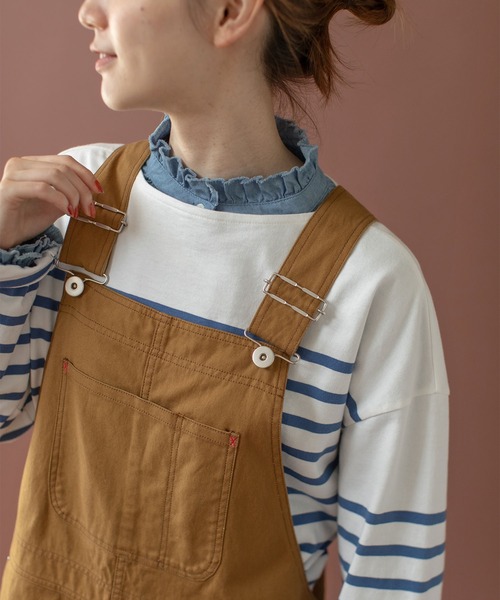 PAR ICI（パーリッシィ）の「ライトオンスデニム スタンドフリルブラウス（シャツ/ブラウス・レディース・サックスブルー/ネイビー・FREE）」の16枚目の写真