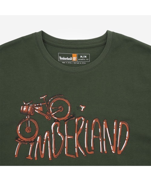 【Timberland】半袖 スリム Tシャツ ブルー / 送料無料 Timberland tシャツ メンズ 半袖 ブーツ ロゴ Tシャツ