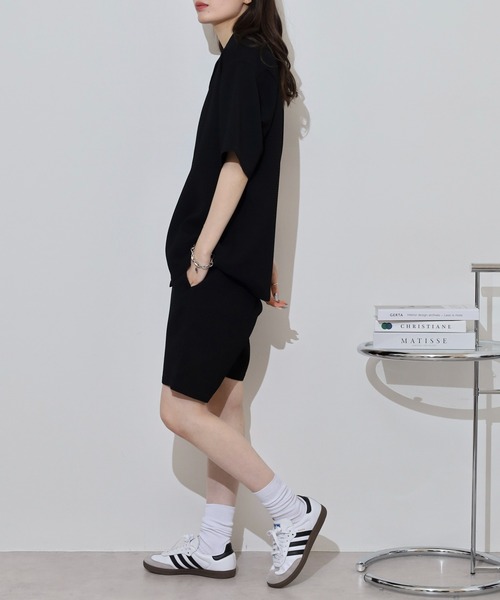 MMMM(エムエムエムエム)の「MMMM ウーブンワッフルセットアップ/開襟シャツ/ショートパンツ(セットアップ・メンズ・グレイッシュベージュ/ホワイト/ブラック・L/XL/M)」の14枚目の写真