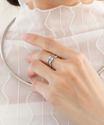 JewCas（ジュアキャス）の「【金属アレルギー対応ノットアレプラス】２WAYChainetteリング/イヤカフ[NOP0124]（リング）」