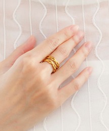 JewCas（ジュアキャス）の「【金属アレルギー対応ノットアレプラス】２WAYChainetteリング/イヤカフ[NOP0124]（リング）」