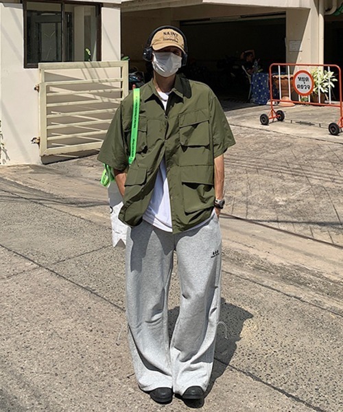 Ressaca（レサーカ）の「オーバーサイズマルチポケット半袖シャツ（シャツ/ブラウス・メンズ・ブラック/カーキ/ホワイト・M/L/XL）」の17枚目の写真