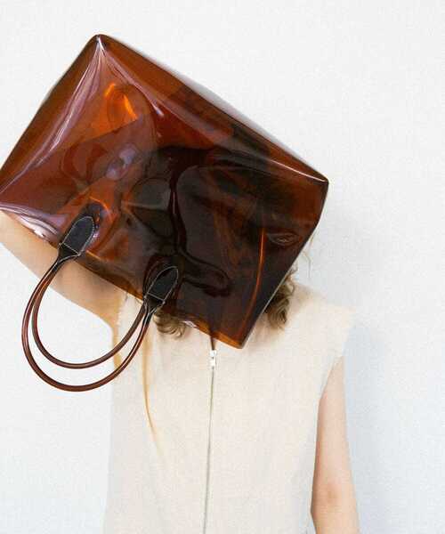 KBF（ケイビーエフ）の「クリアトートBAG（トートバッグ・レディース・ブラウン/ブラック・ONE）」の12枚目の写真