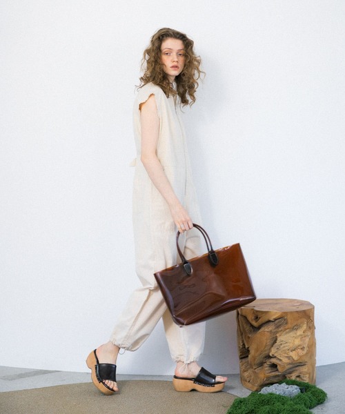 KBF（ケイビーエフ）の「クリアトートBAG（トートバッグ・レディース・ブラウン/ブラック・ONE）」の13枚目の写真