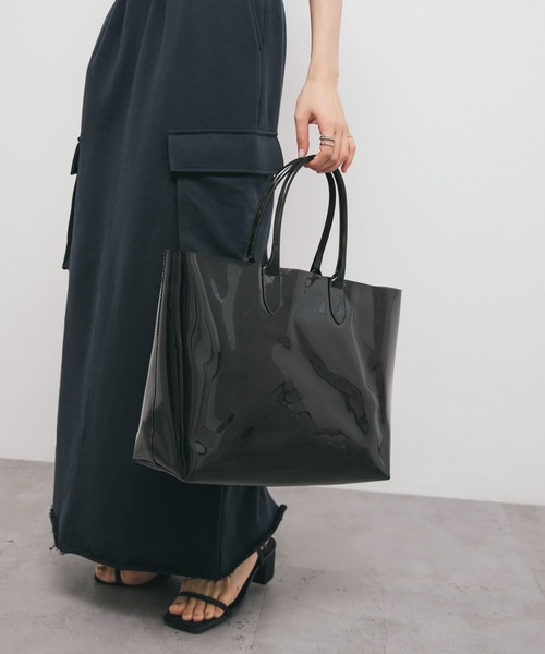 KBF（ケイビーエフ）の「クリアトートBAG（トートバッグ・レディース・ブラウン/ブラック・ONE）」の17枚目の写真