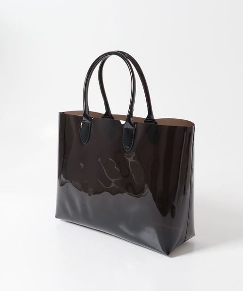 KBF（ケイビーエフ）の「クリアトートBAG（トートバッグ・レディース・ブラウン/ブラック・ONE）」の3枚目の写真