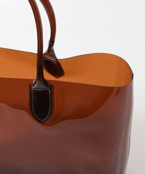 KBF（ケイビーエフ）の「クリアトートBAG（トートバッグ・レディース・ブラウン/ブラック・ONE）」の6枚目の写真