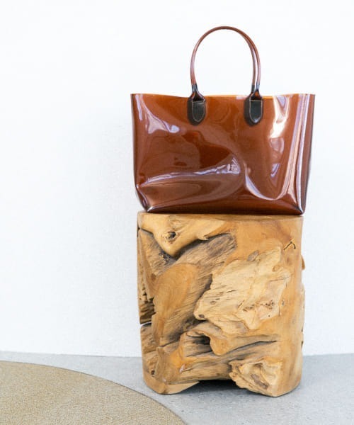 KBF（ケイビーエフ）の「クリアトートBAG（トートバッグ・レディース・ブラウン/ブラック・ONE）」の2枚目の写真