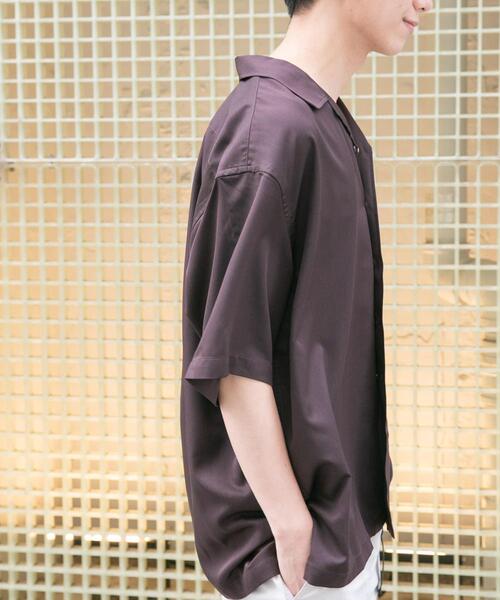 FORK&SPOON（フォークアンドスプーン）の「FORK&SPOON　COOL FIBERオープンカラーシャツ（シャツ/ブラウス・メンズ・ネイビー/ブラウン・4/5）」の17枚目の写真