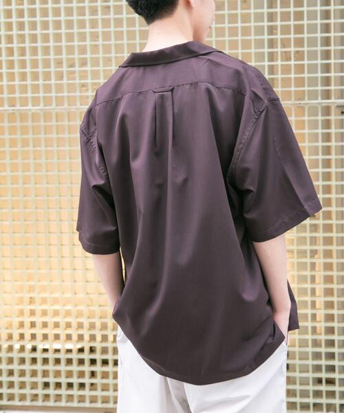 FORK&SPOON（フォークアンドスプーン）の「FORK&SPOON　COOL FIBERオープンカラーシャツ（シャツ/ブラウス・メンズ・ネイビー/ブラウン・4/5）」の18枚目の写真