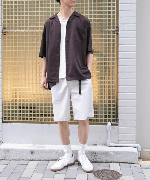 FORK&SPOON（フォークアンドスプーン）の「FORK&SPOON　COOL FIBERオープンカラーシャツ（シャツ/ブラウス・メンズ・ネイビー/ブラウン・4/5）」の21枚目の写真