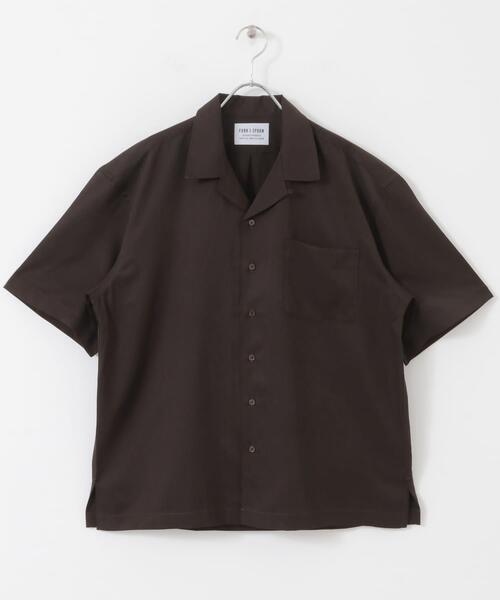 FORK&SPOON（フォークアンドスプーン）の「FORK&SPOON　COOL FIBERオープンカラーシャツ（シャツ/ブラウス・メンズ・ネイビー/ブラウン・4/5）」の22枚目の写真