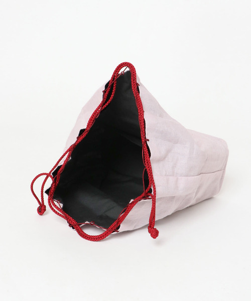 SENSE OF PLACE by URBAN RESEARCH（センスオブプレイスバイアーバンリサーチ）の「カゴキンチャクバッグB（かごバッグ・レディース・レッド/ラベンダー・ONE）」の5枚目の写真