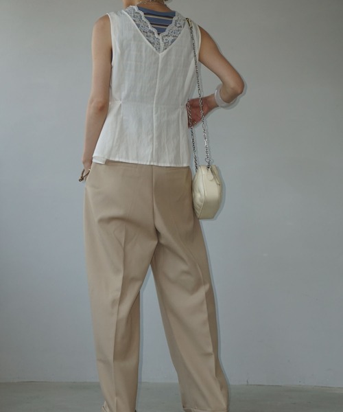 chuclla（チュクラ）の「2way レーストリム ジレトップス chw25s063（その他トップス・レディース・ホワイト・M）」の11枚目の写真