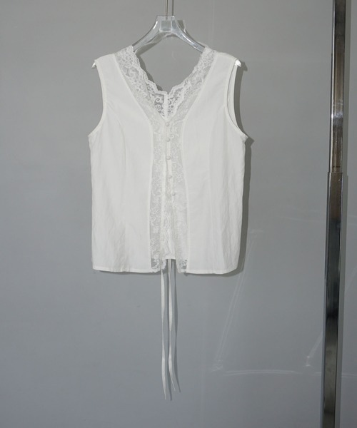 chuclla（チュクラ）の「2way レーストリム ジレトップス chw25s063（その他トップス・レディース・ホワイト・M）」の18枚目の写真