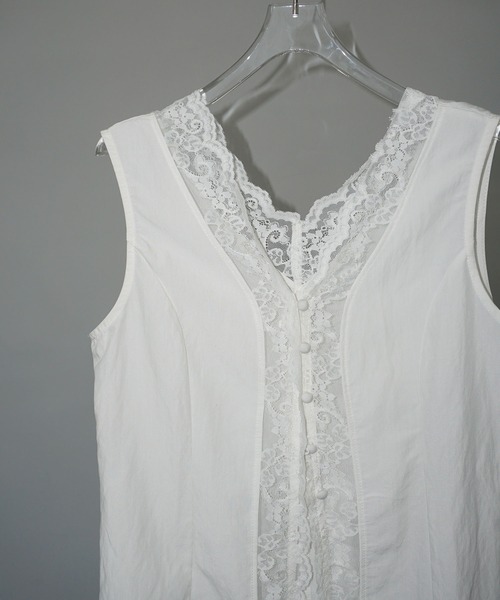 chuclla（チュクラ）の「2way レーストリム ジレトップス chw25s063（その他トップス・レディース・ホワイト・M）」の20枚目の写真