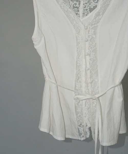 chuclla（チュクラ）の「2way レーストリム ジレトップス chw25s063（その他トップス・レディース・ホワイト・M）」の22枚目の写真