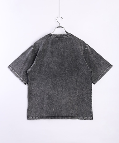 WESTSEA（ウエストシー）の「グランジ加工 × 刺繍 ヴィンテージライク 半袖Ｔシャツ（Tシャツ/カットソー・メンズ・アイボリー系1/スミクロ/ブラック系その他/アイボリー・M/L）」の6枚目の写真