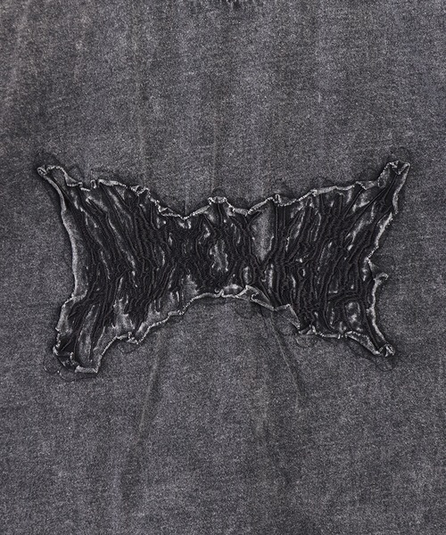 WESTSEA（ウエストシー）の「グランジ加工 × 刺繍 ヴィンテージライク 半袖Ｔシャツ（Tシャツ/カットソー・メンズ・アイボリー系1/スミクロ/ブラック系その他/アイボリー・M/L）」の12枚目の写真