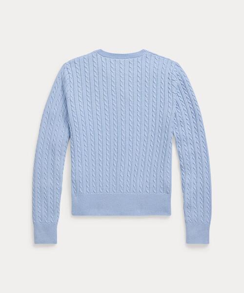 POLO RALPH LAUREN CHILDRENSWEAR(ポロ ラルフ ローレン チルドレンズウェア)の「ミニケーブル コットン カーディガン(カーディガン/ボレロ・キッズ・マルチ・XL/S/M/L)」の4枚目の写真